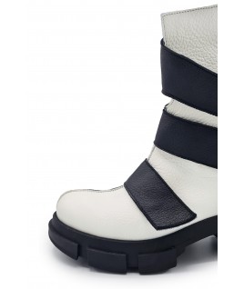 Bandage Boots In Black & White